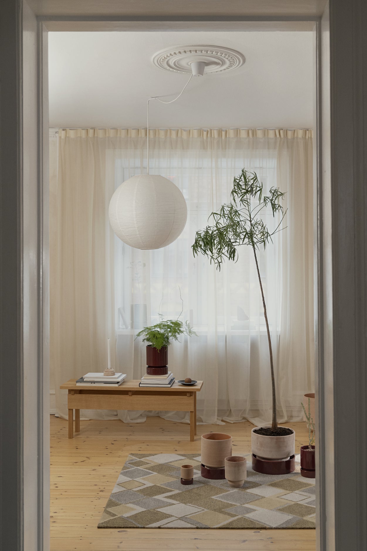 Hoff krukke, raw grey + Burgundy underskål