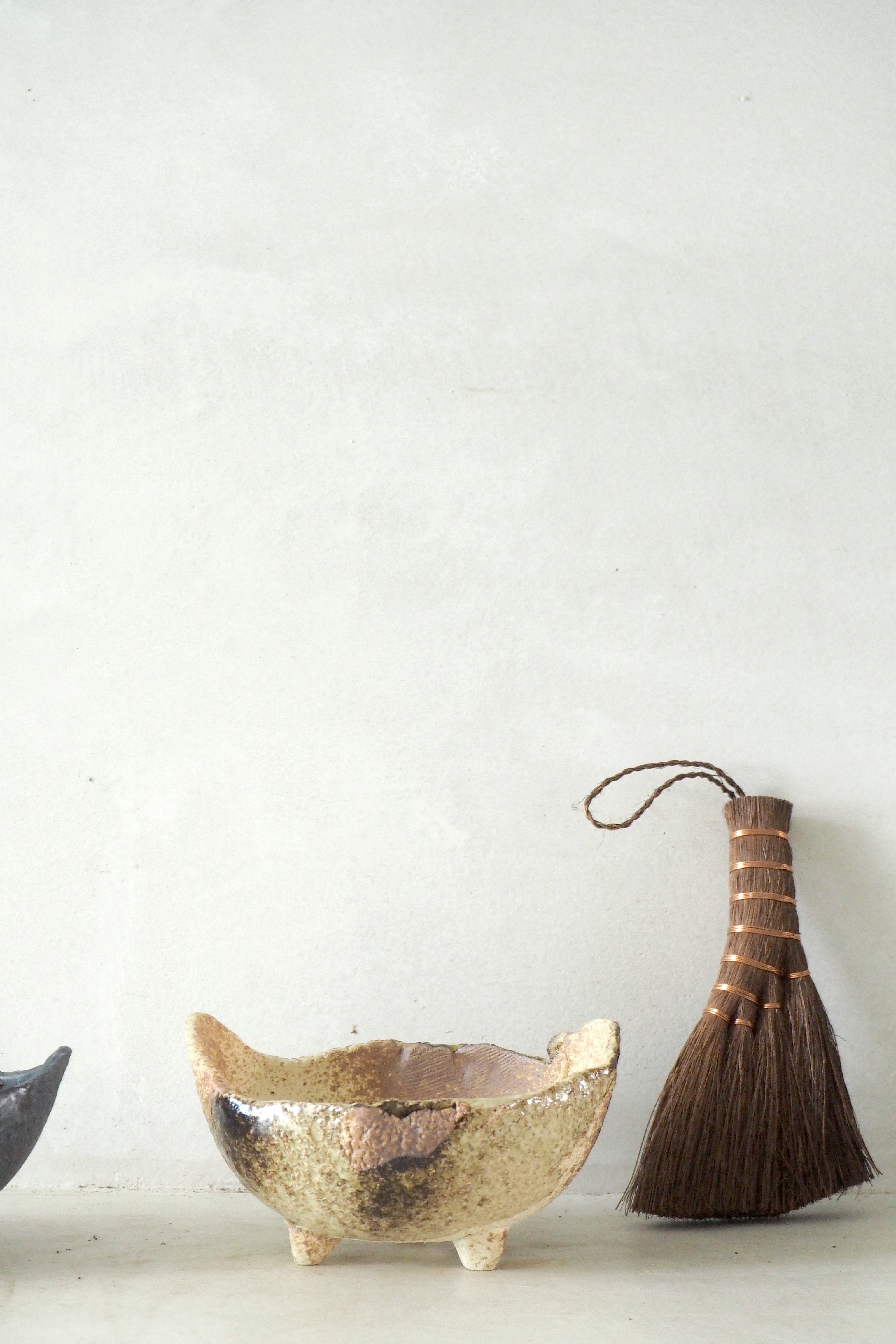 Japansk bonsai krukke, håndlavet, brun