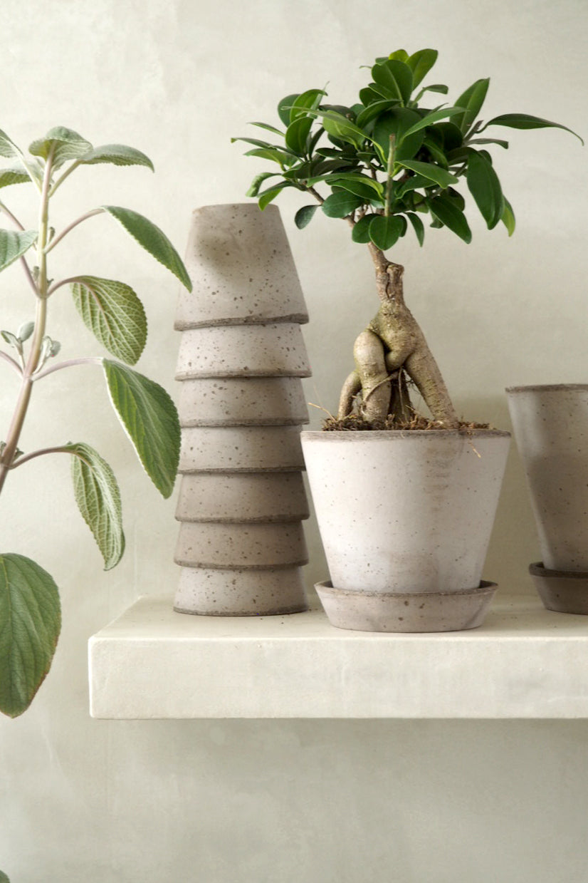 Terracotta krukke - grå