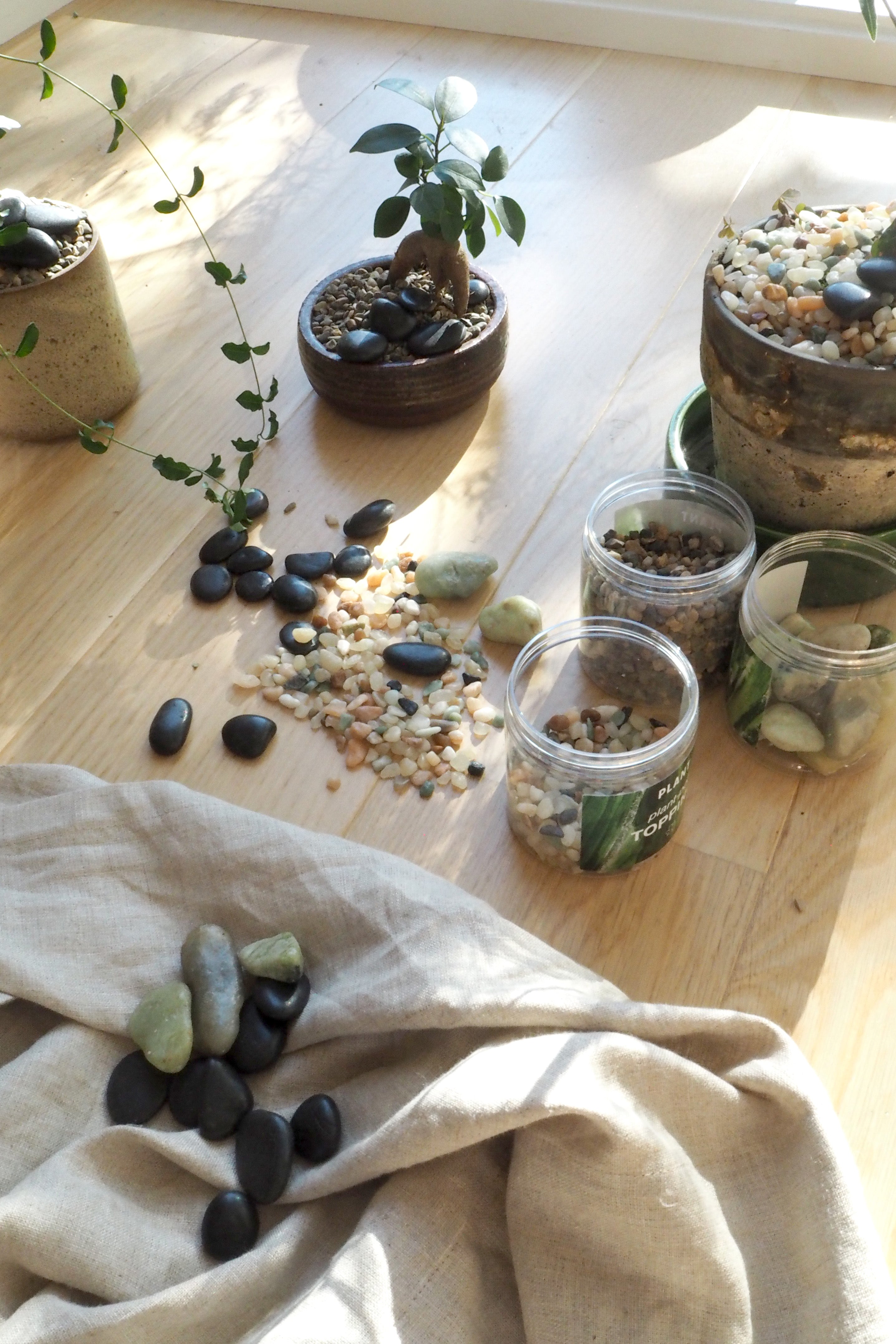 Topping sten - Stor sort