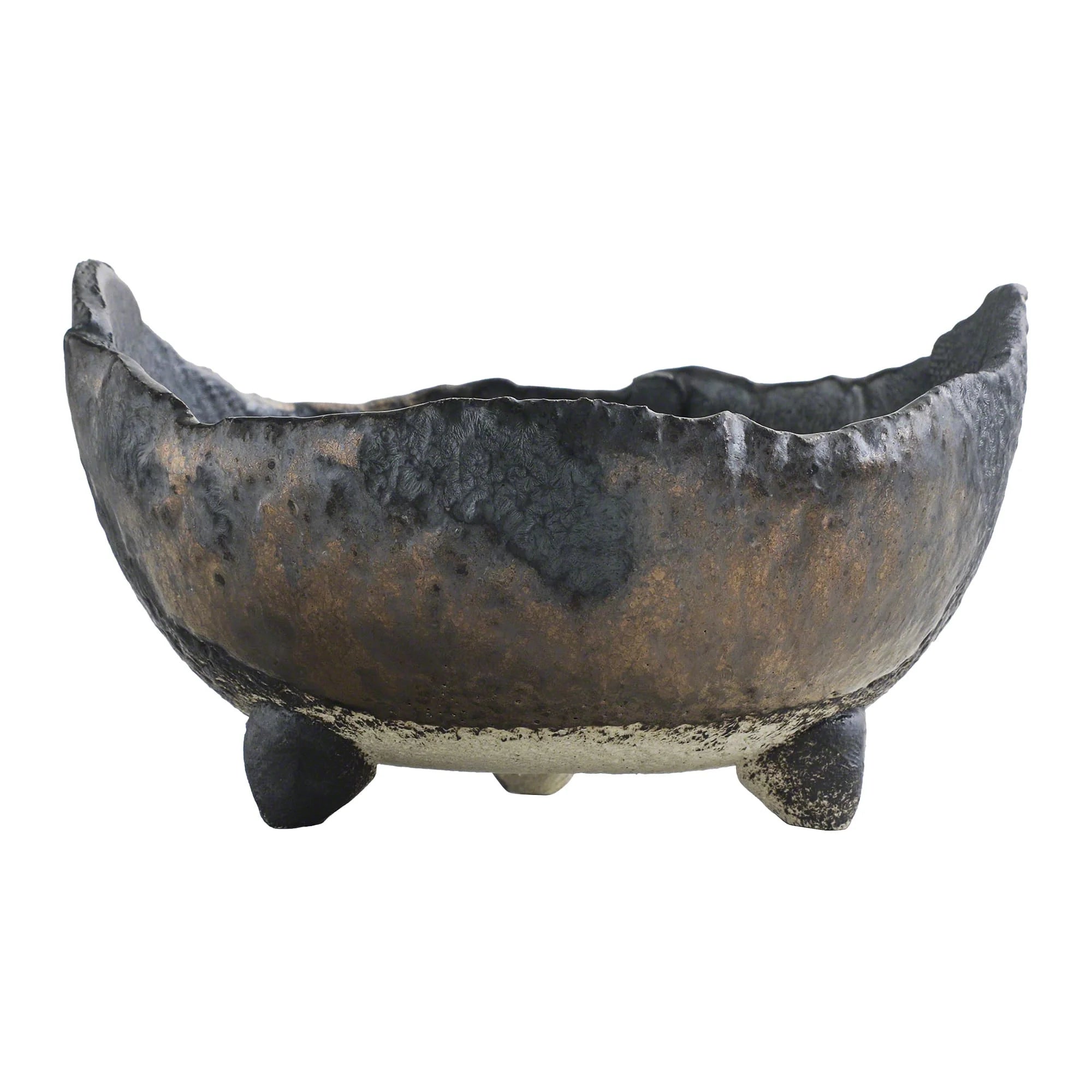 Japansk bonsai krukke, håndlavet, sort