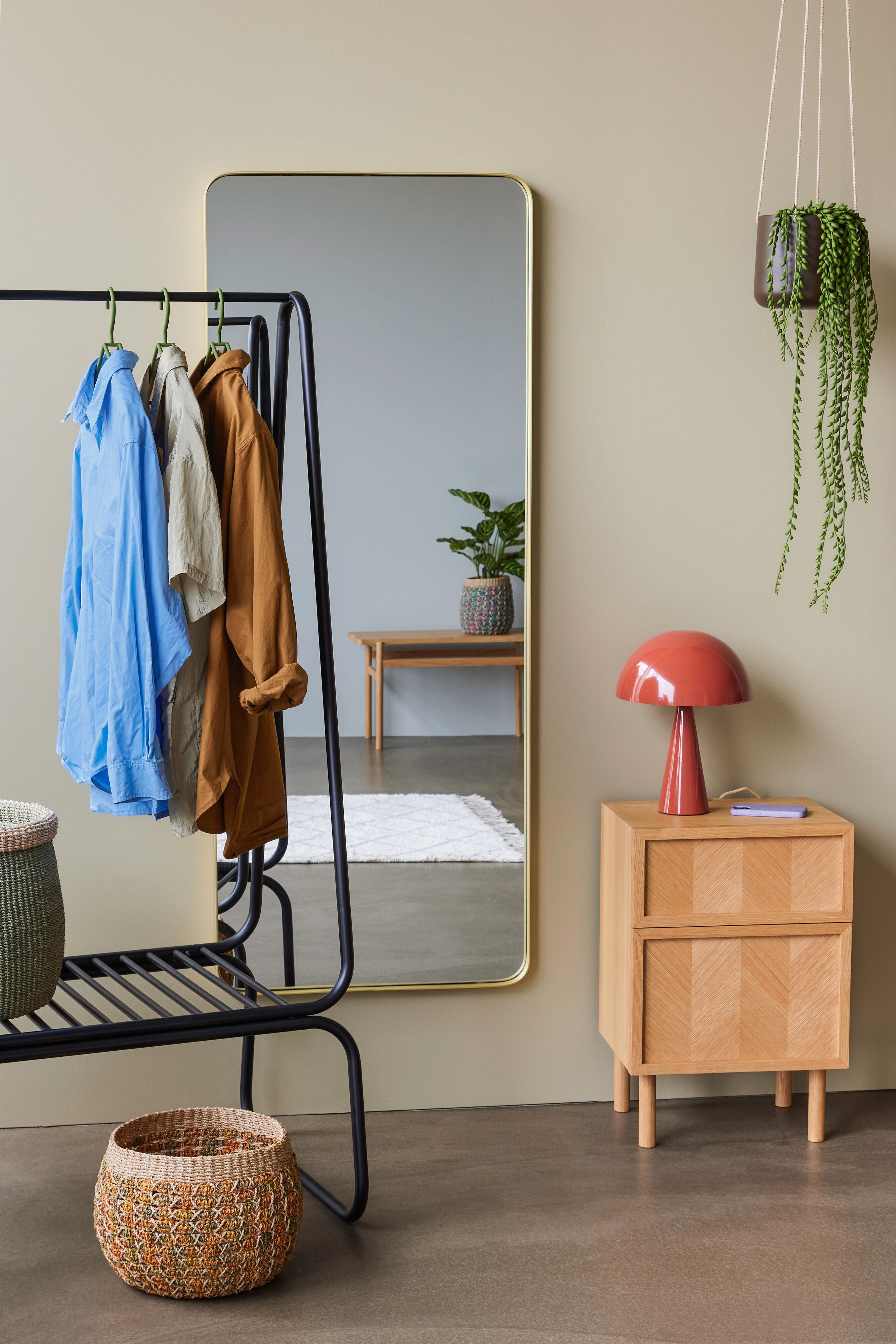 Bloom hængekrukke, brun ø25 cm