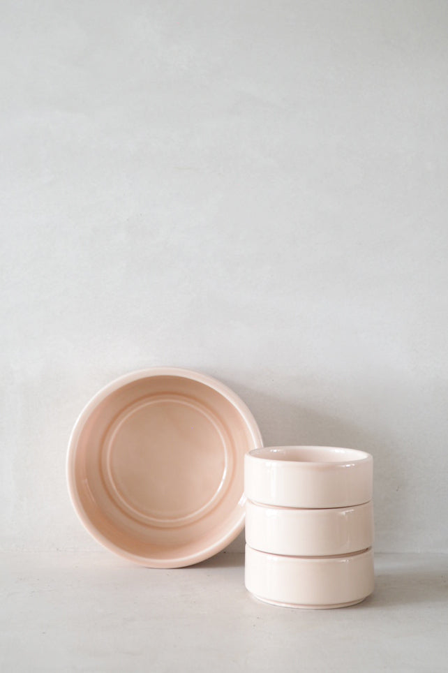 Hoff underskål, glaseret rosa