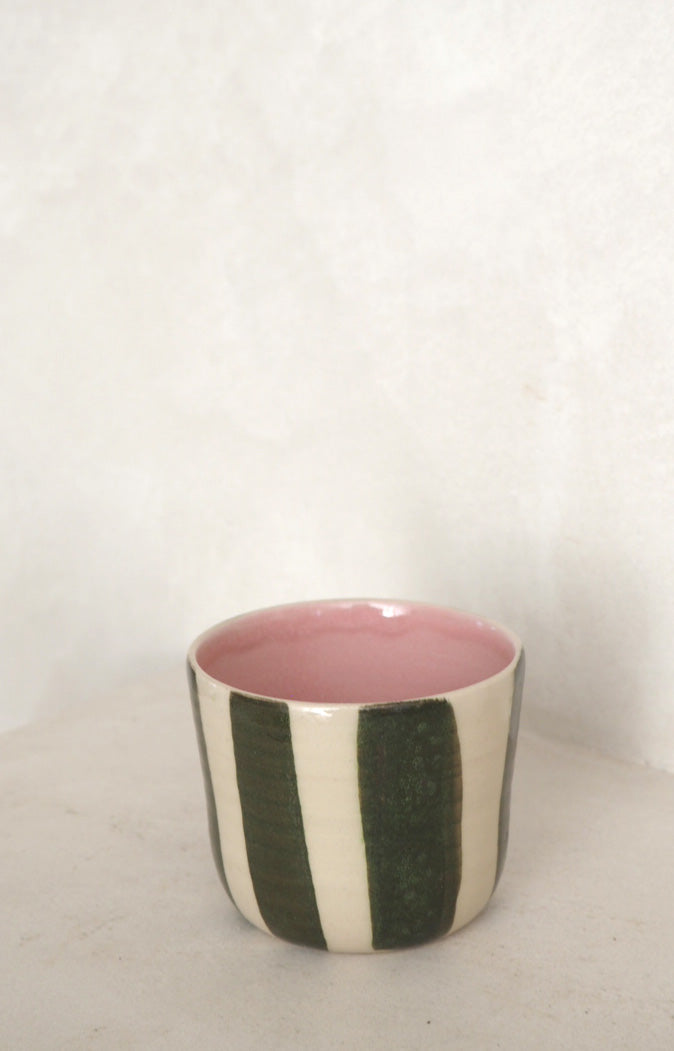 StineMei Plantekop - Stribet grøn